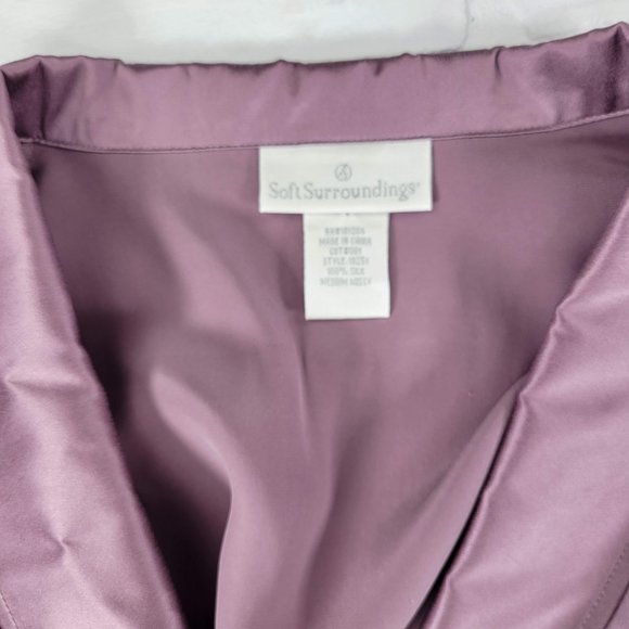 Soft Surroundings 100% Silk Tunic Blouse - Picture 4 of 5